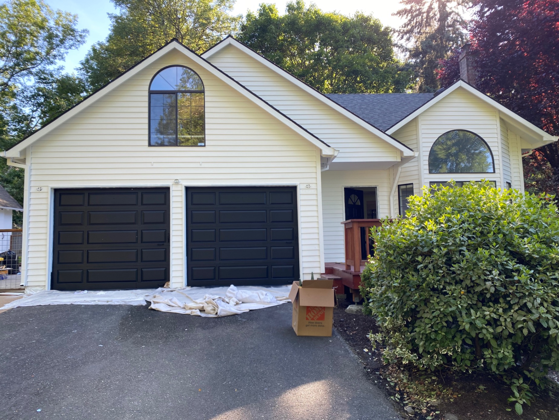 Exterior Repaint — Simply White & Black Trim - Portland, OR